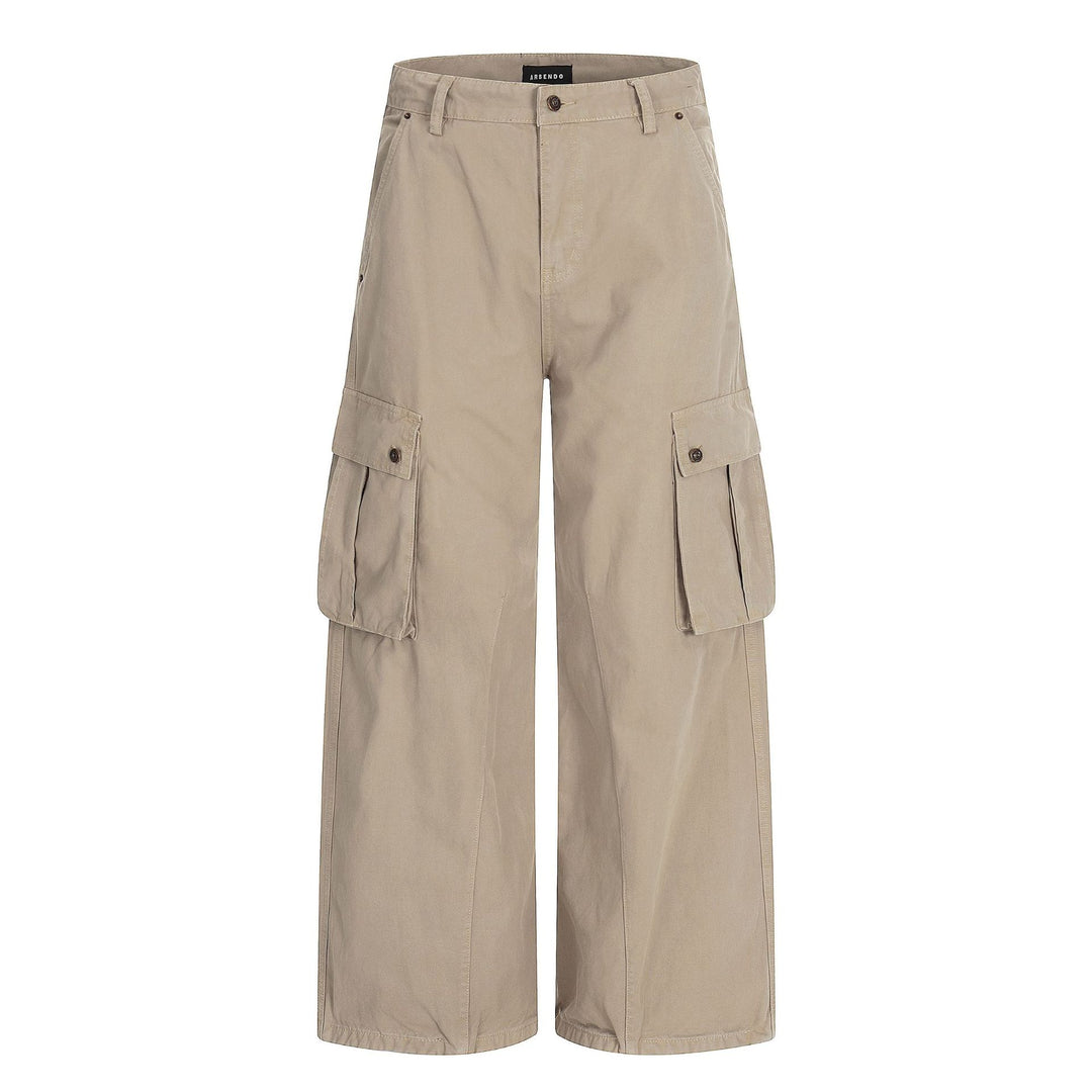 Damen Weite Cargo-Culotte-Shorts mit aufgesetzten Pattentaschen Nord Taschen