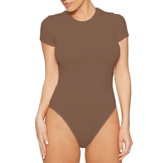 Damen Badesuit mit kurzem Arm und hoher Taillierung