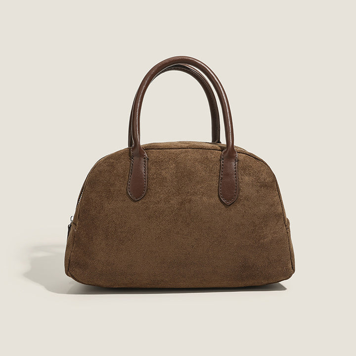 Damen elegante Handtasche aus Wildleder mit edlen Details Nord Taschen
