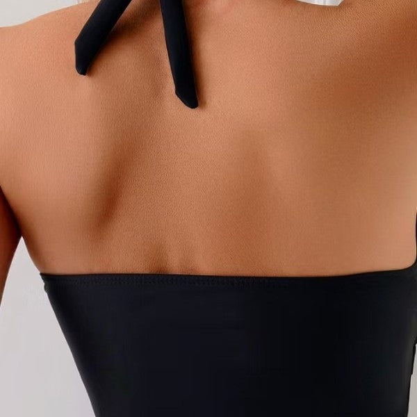 Damen hochmodernes Tankini-Set mit Wickeloberteil und stylischen Badeshorts