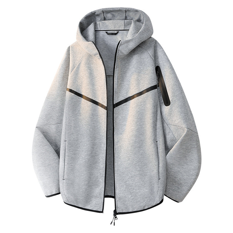 Herren Sportliche Kapuzenjacke mit praktischen Reißverschlusstaschen Nord Taschen