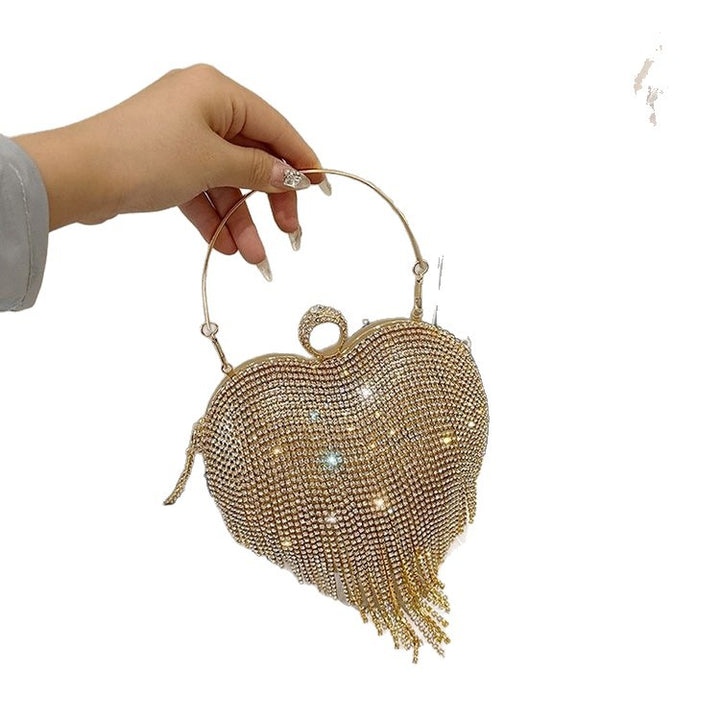 Damen glamouröse Clutch mit funkelnden Strasssteinen Nord Taschen