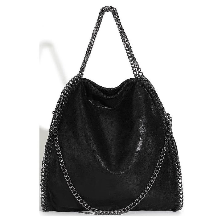 Damen Hobo-Tasche aus hochwertigem Kunstleder mit edlen Kettenakzenten Nord Taschen