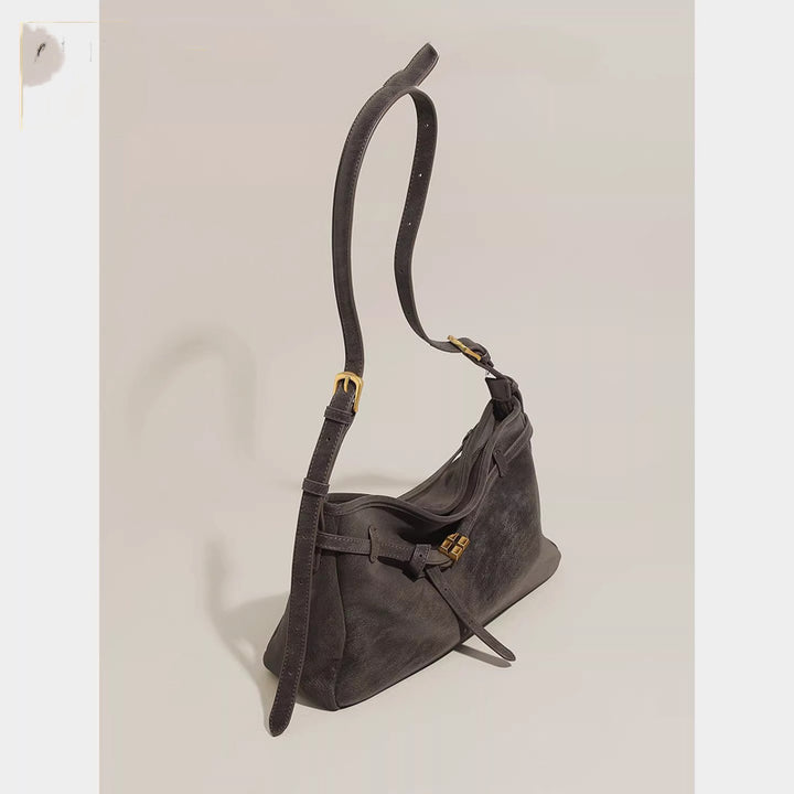 Damen Hobo-Tasche mit luxuriöser Samtoberfläche und elegantem Kettenverschluss Nord Taschen
