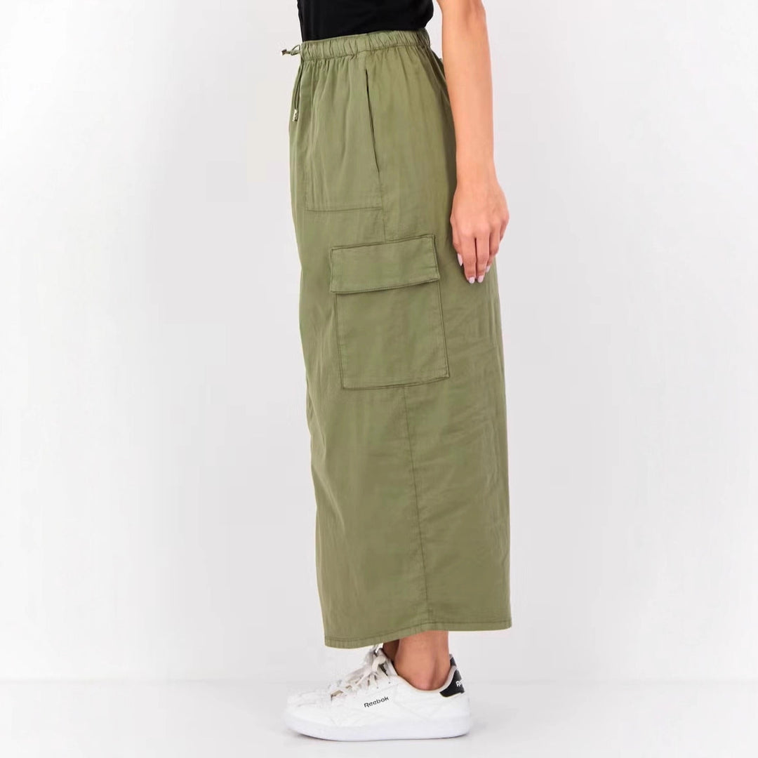 Damen Modische Midikleid mit Taschen Nord Taschen