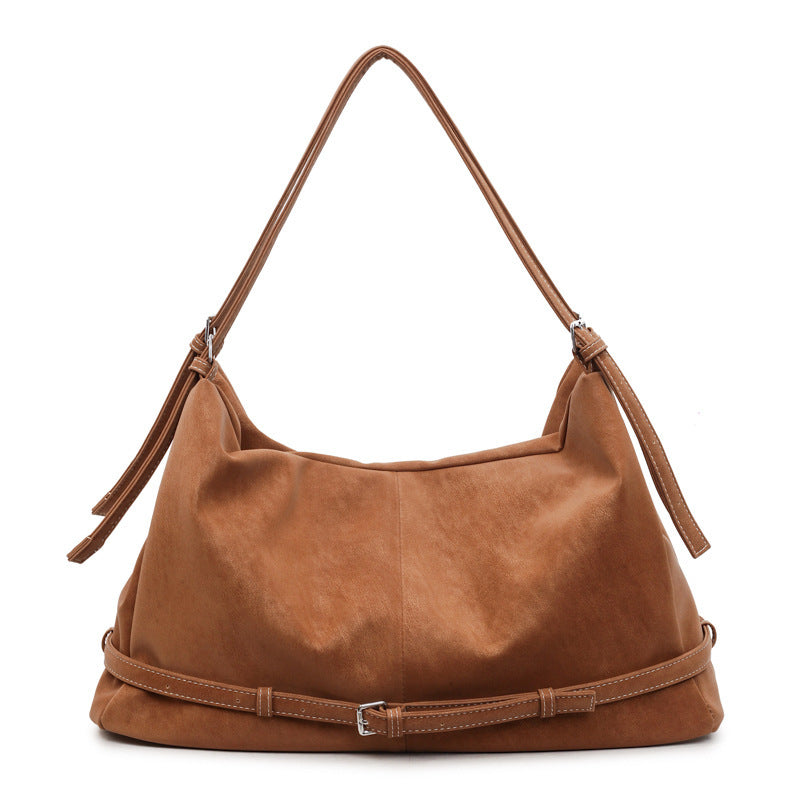 Damen Hobo-Tasche aus weichem Kunstleder mit verstellbarem Schulterriemen Nord Taschen