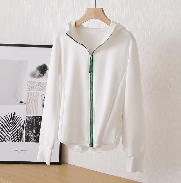 Damen Sportjacke mit Kapuze und Reißverschluss Nord Taschen