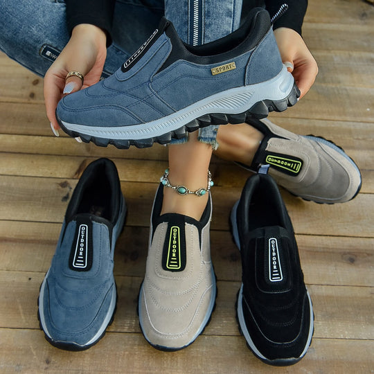 Damen Bequeme Outdoor-Sneaker mit rutschfester Sohle und atmungsaktivem Obermaterial