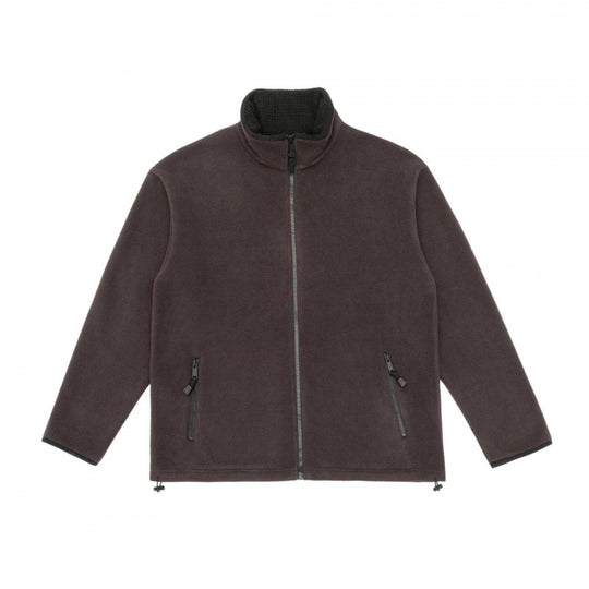 Herren Fleecejacke mit Stehkragen, windabweisendem Microfleece und Kordelzugsaum Nord Taschen