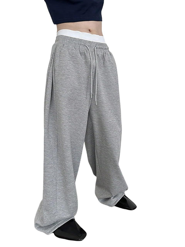 Unisex nan weite Sweatpants mit elastischem Bund, breitem Bein, Kordelzug und verdeckten Seitentaschen Nord Taschen