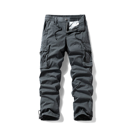 Herren Multifunktionale Cargohose mit Tunnelzugbund, Klappentaschen und verstellbaren Beinabschlüssen Nord Taschen