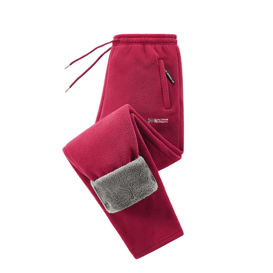Damen Fleece-Jogginghose mit Teddy-Innenfutter und Reißverschlusstaschen Nord Taschen