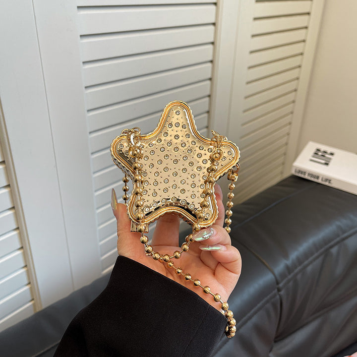 Damen glamouröse Clutch in Sterneform Nord Taschen