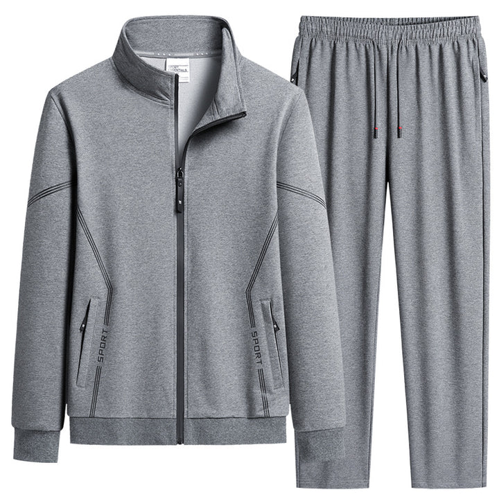 Men's  performance zip-front track jacket and tapered jogger set Nord Taschen