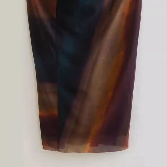 Damen Figurbetontes Midikleid mit seitlicher Drappierung und Rundhalsausschnitt Nord Taschen