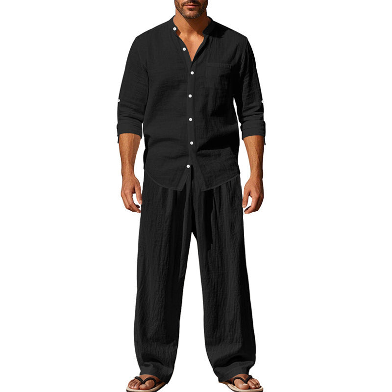 Herren lässiges Oberteil und lockere Hose Set