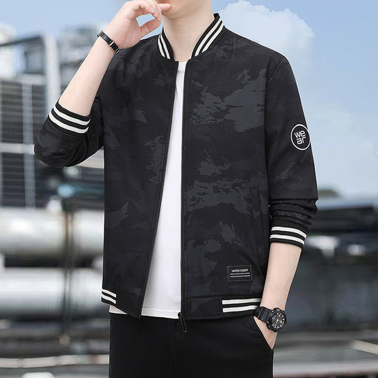 Herren Camouflage Bomberjacke Nord Taschen