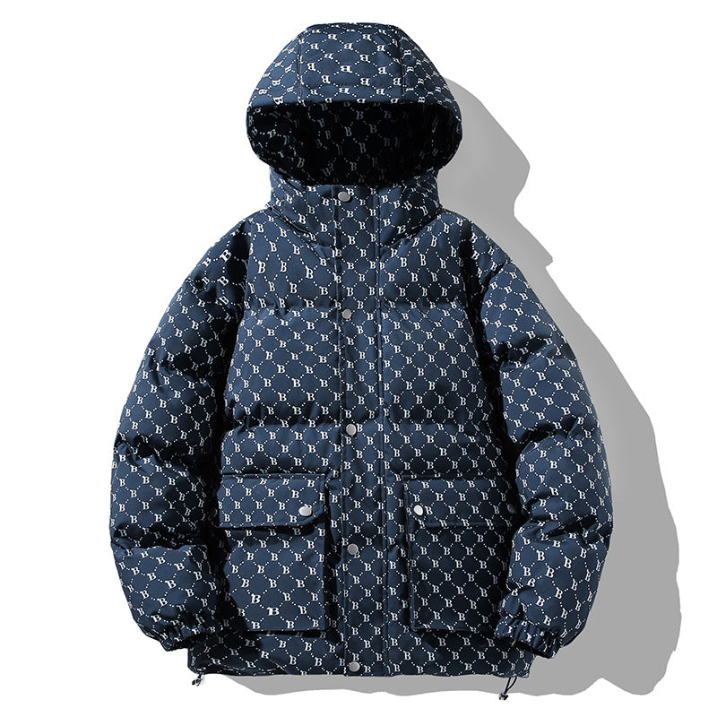 Herren Wattierter Kapuzenparka mit Thermofüllung wasserabweisender Oberfläche & Multifunktionstaschen Nord Taschen