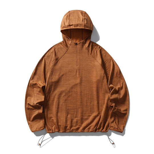 Herren Leichter Half‑Zip Kapuzenpullover aus technischem Funktionsmaterial Nord Taschen