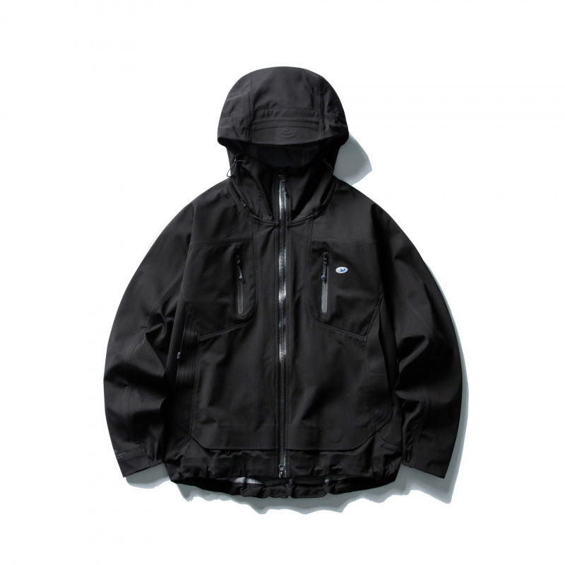 Unisex Leichte Softshell-Outdoorjacke mit verstellbarer Kapuze, wasserabweisender Membran und ergonomischen Brusttaschen Nord Taschen