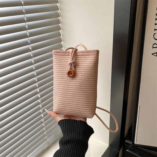 Damen praktische Wickeltasche mit elegantem Kordelzug Nord Taschen