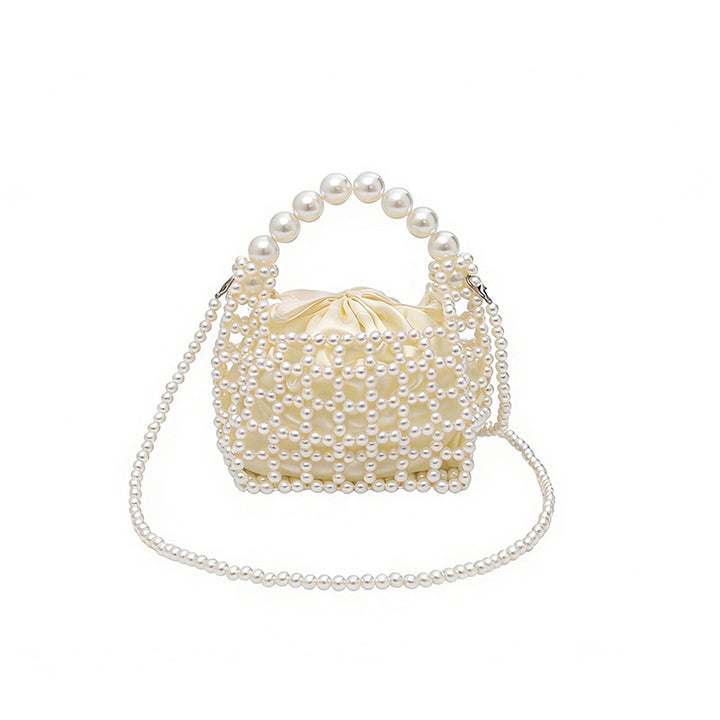 Damen Abendtasche mit Perlenverzierung und elegantem Tragegriff Nord Taschen