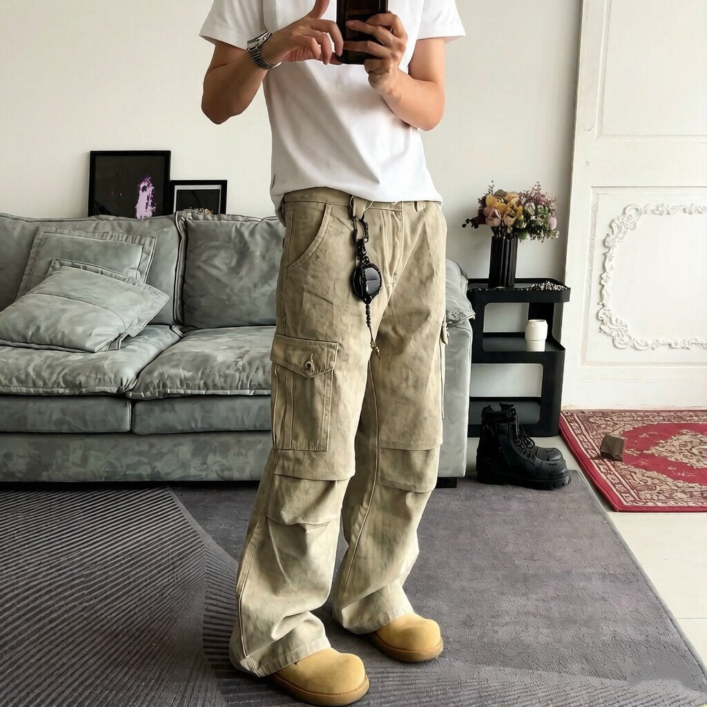 Herren Lässige Cargo-Hose mit praktischen Taschen Nord Taschen