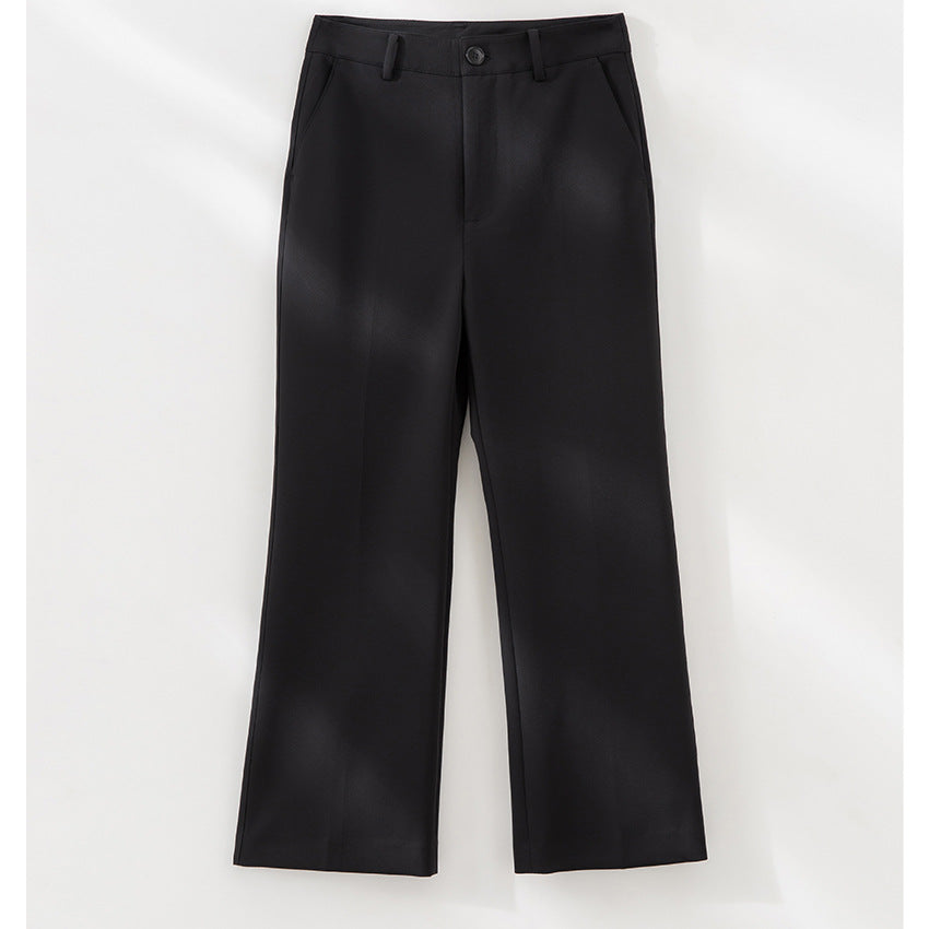 Damen Tailored-Stoffhose mit Bügelfalte, weiter Beinführung und Gürtelschlaufen Nord Taschen