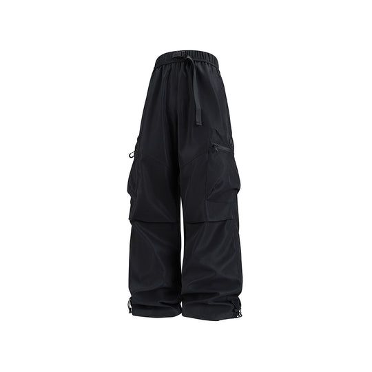 Herren Weite technische Cargo-Hose mit Multifachtaschen, Tunnelzug und verstellbaren Beinabschlüssen Nord Taschen