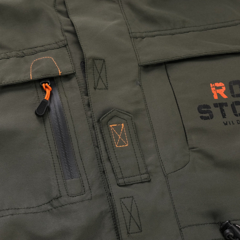 Herren robuster Utility-Parka mit Kapuze, Multifunktionstaschen und Taillenregulierung Nord Taschen