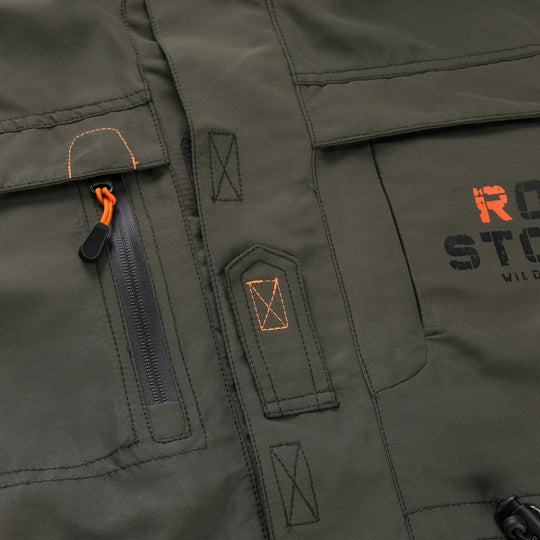 Herren robuster Utility-Parka mit Kapuze, Multifunktionstaschen und Taillenregulierung Nord Taschen
