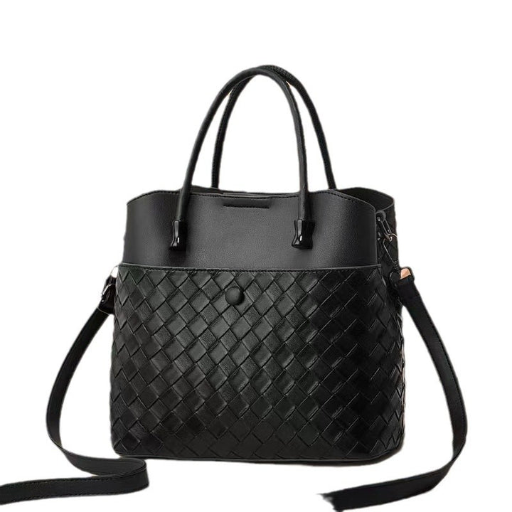 Damen Flecht-Handtasche mit abnehmbarem Schulterriemen Nord Taschen