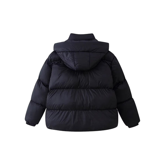 Damen Wattierte Oversize-Parka mit XXL-Kapuze und Klappentaschen Nord Taschen