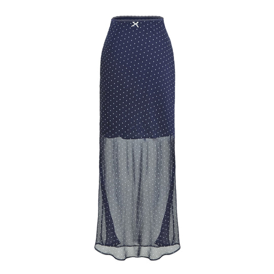 Damen Leichter Midirock aus Chiffon mit Leoprint und elastischem Bund Nord Taschen