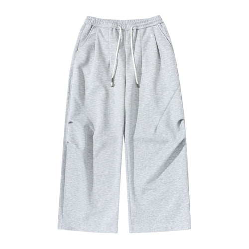 Damen Weite Cropped-Jogginghose aus French-Terry mit hohem Elastikbund, Kordelzug und Eingrifftaschen Nord Taschen