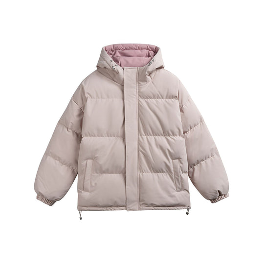 Damen Wattierte Kapuzen‑Steppjacke im Oversize‑Pufferschnitt mit Tunnelzugbund Nord Taschen