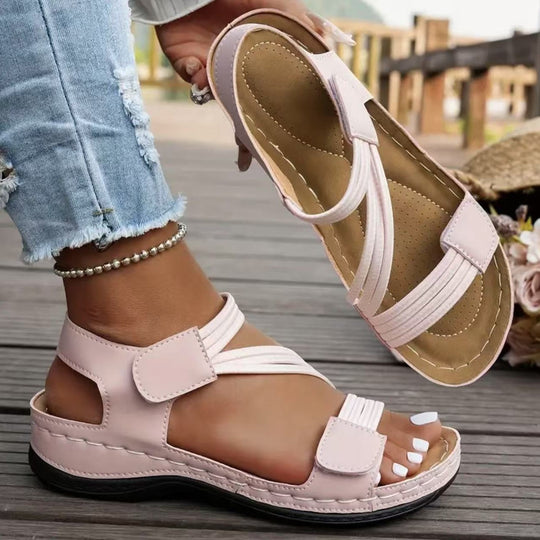 Damen Komfortable Sandalen mit verstellbaren Riemen und anatomischer Fußbettung Nord Taschen