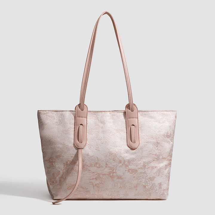 Damen Shopper-Tasche mit floralen Prägungen und strapazierfähigem Außenmaterial Nord Taschen