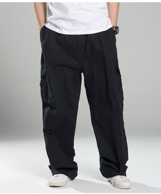 Herren Oversized Cargo-Hose mit weitem Bein, Mehrfach-Taschen und verstärkten Nähten Nord Taschen