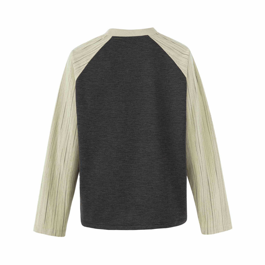 Damen Raglan‑Sweatshirt mit grafischem Kathedralprint und strukturierten Ärmeln Nord Taschen