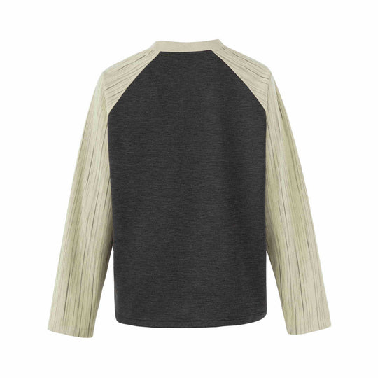 Damen Raglan‑Sweatshirt mit grafischem Kathedralprint und strukturierten Ärmeln Nord Taschen