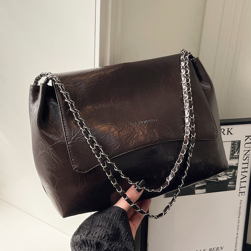 Damen Schultertasche mit luxuriösem Kettenhenkel und strukturiertem Obermaterial Nord Taschen