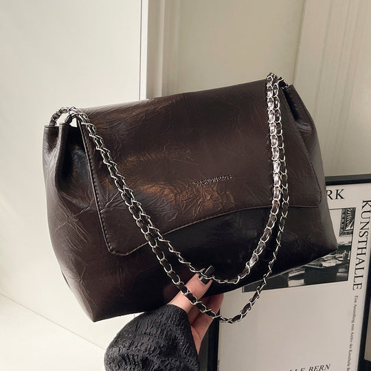 Damen Schultertasche mit luxuriösem Kettenhenkel und strukturiertem Obermaterial Nord Taschen