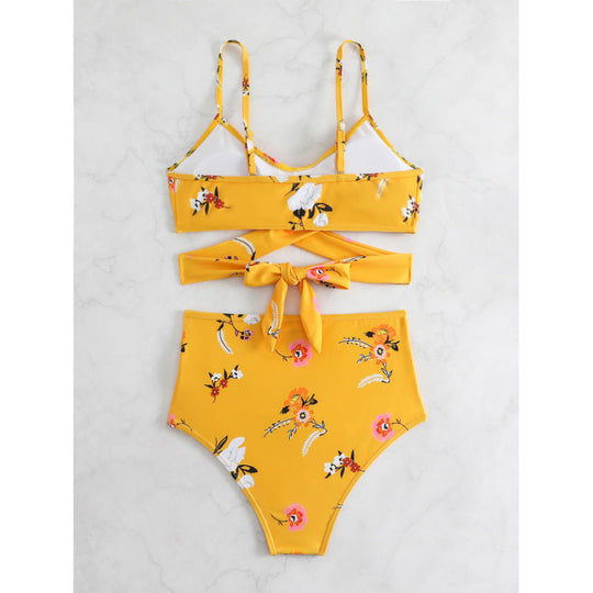 Damen Bikiniset mit hohem Bund und geknotetem Oberteil Nord Taschen