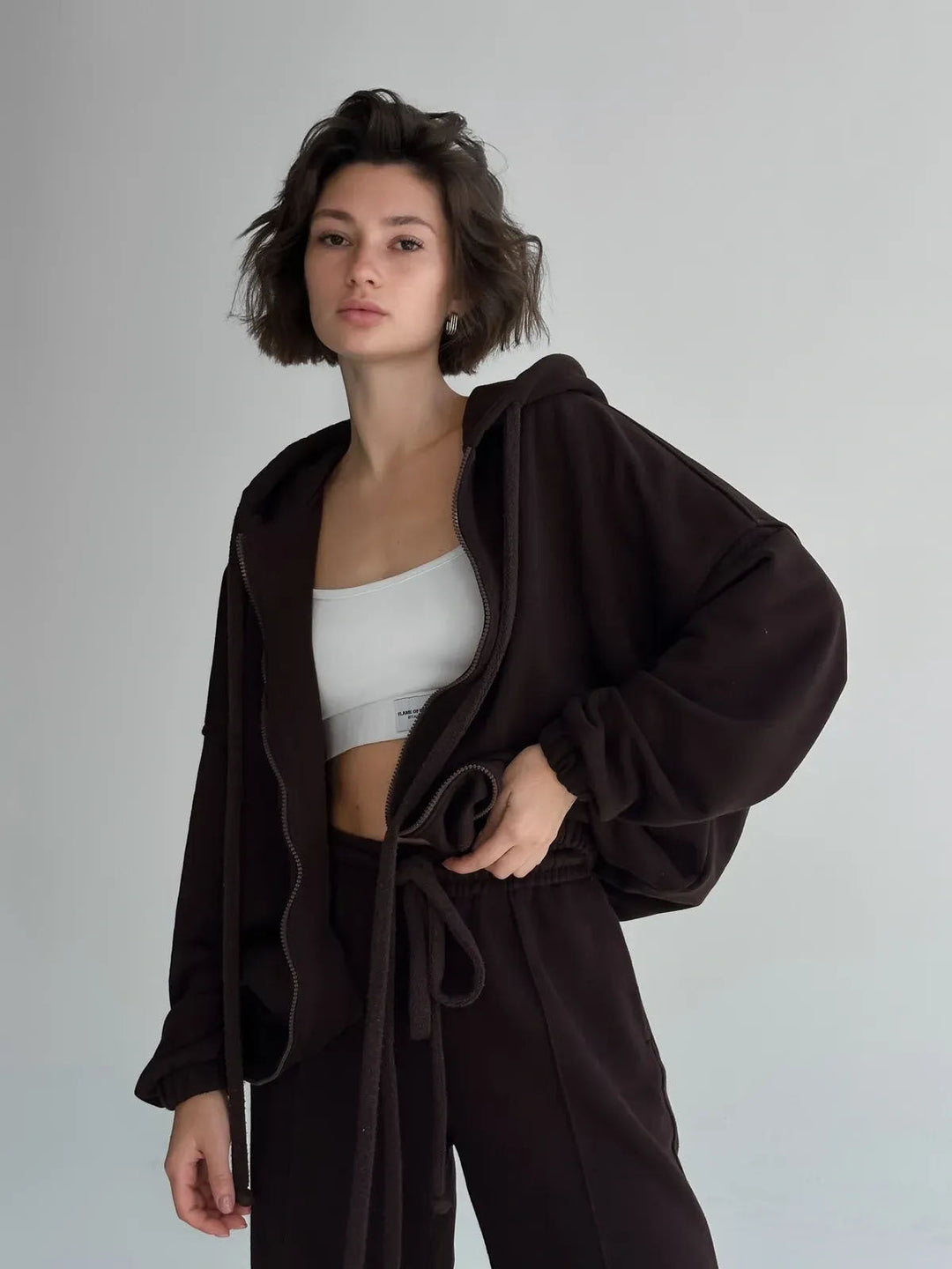 Damen Sweatanzug mit Jogginghose Set Arvani