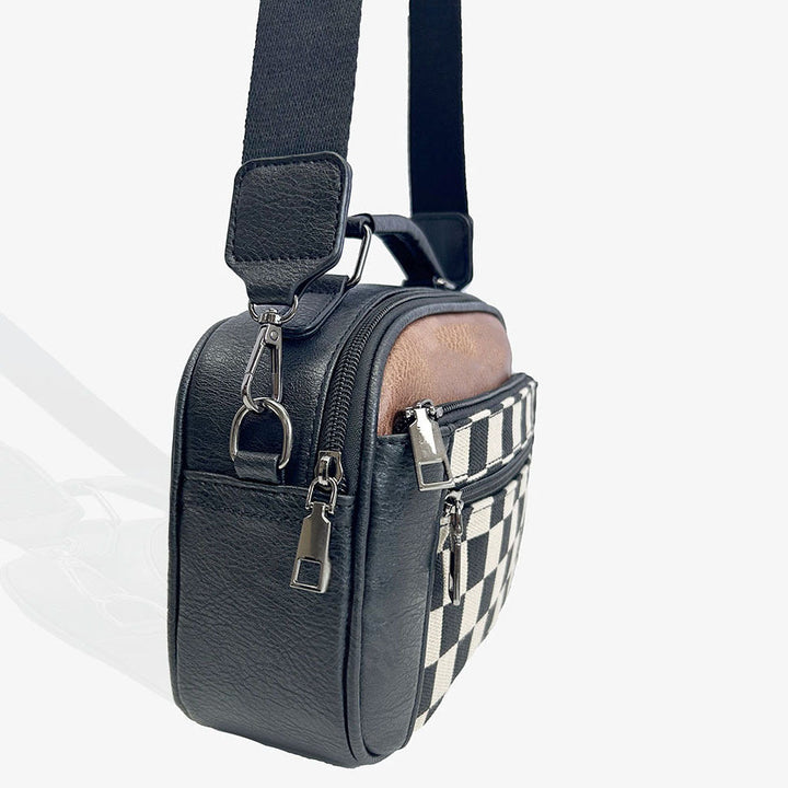 Nord Taschen | Schultertasche - Moderner, kompakter Stil mit Schachbrettmuster