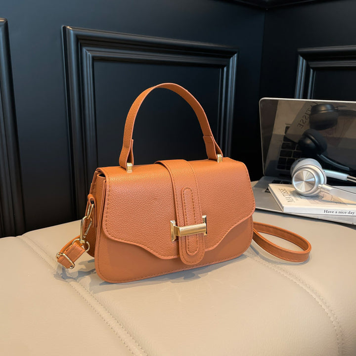 Damen elegante Umhängetasche mit strukturiertem Verschluss Nord Taschen