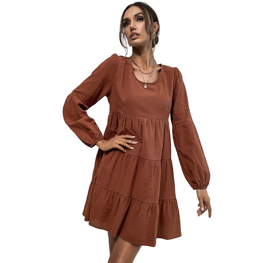 Damen Verspieltes Schichtenkleid Nord Taschen