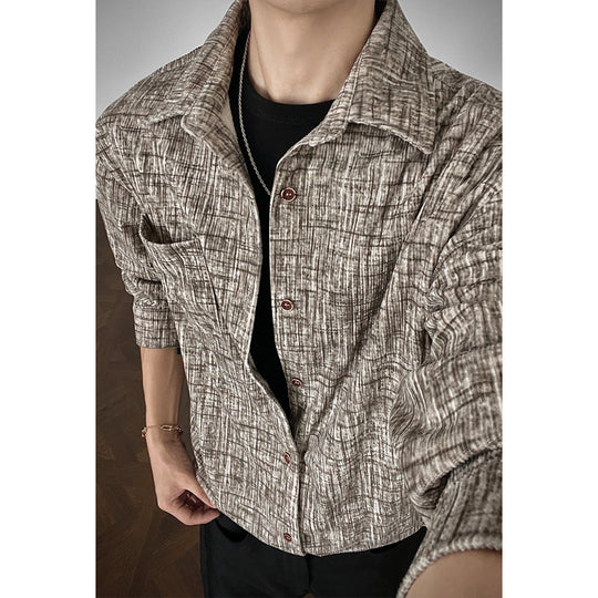 Herren Strukturierte Freizeit-Bluse Nord Taschen
