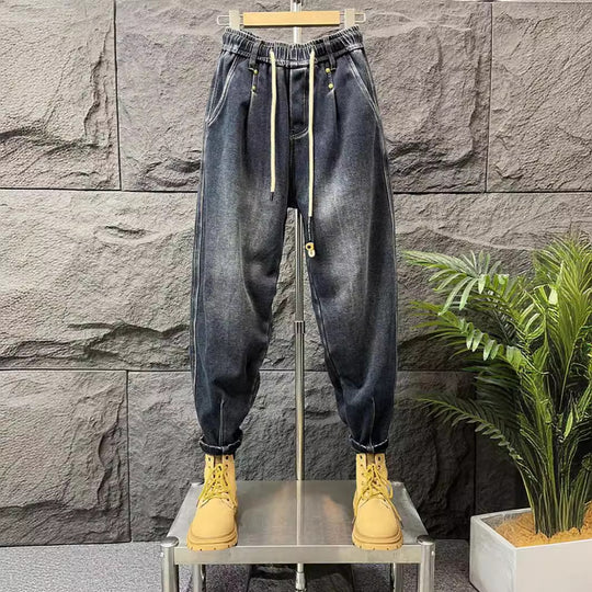 Herren Modische Ripped Jeans mit kreativen Patches Nord Taschen 1788342369